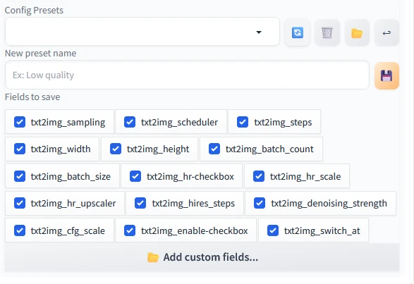 【Stable Diffusion】プロンプトも設定もまとめて保存できる拡張機能「Config-Presets」の紹介